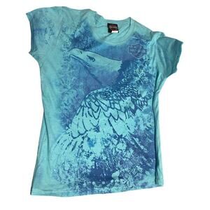 Harley-Davidson Women’s T-Shirt XL Salt Lake City Utah – Turquoise